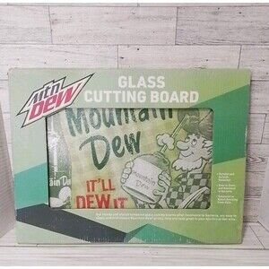 Mountain Dew Tempered Cutting Board It’LL DEW FER YEW 12x16 NEW